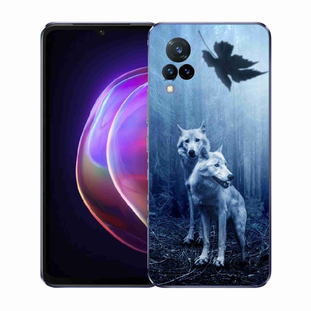 Gélový kryt mmCase na Vivo V21 4G/5G - vlci v lese