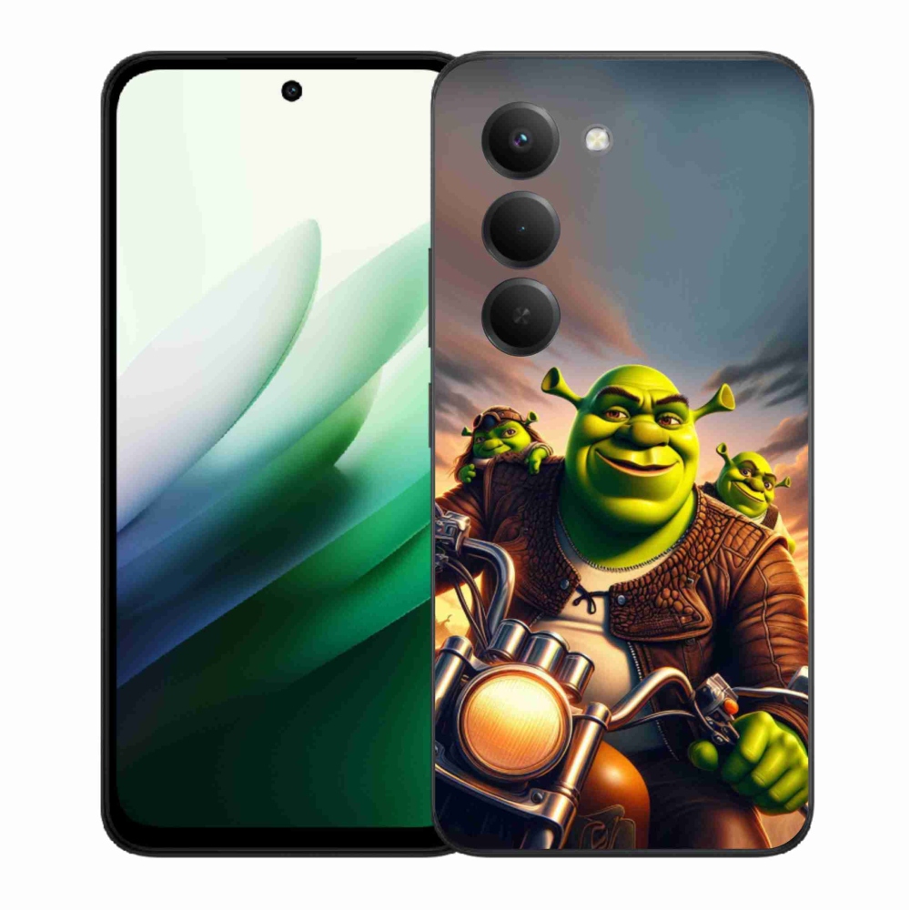 Gélový kryt mmCase na Xiaomi Redmi 15 5G - shrek na motorke