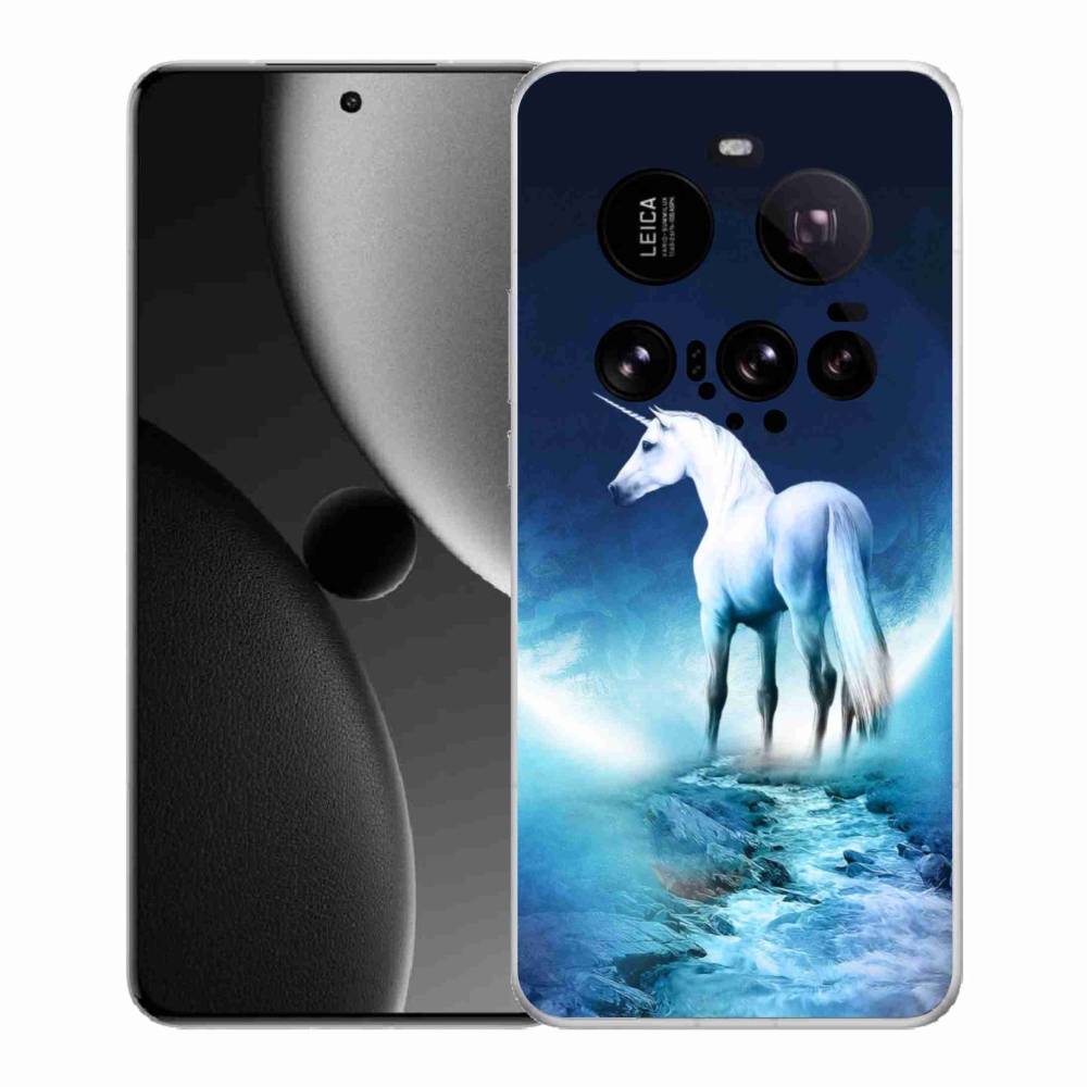 Gélový kryt mmCase na Xiaomi 15 Ultra - biely jednorožec