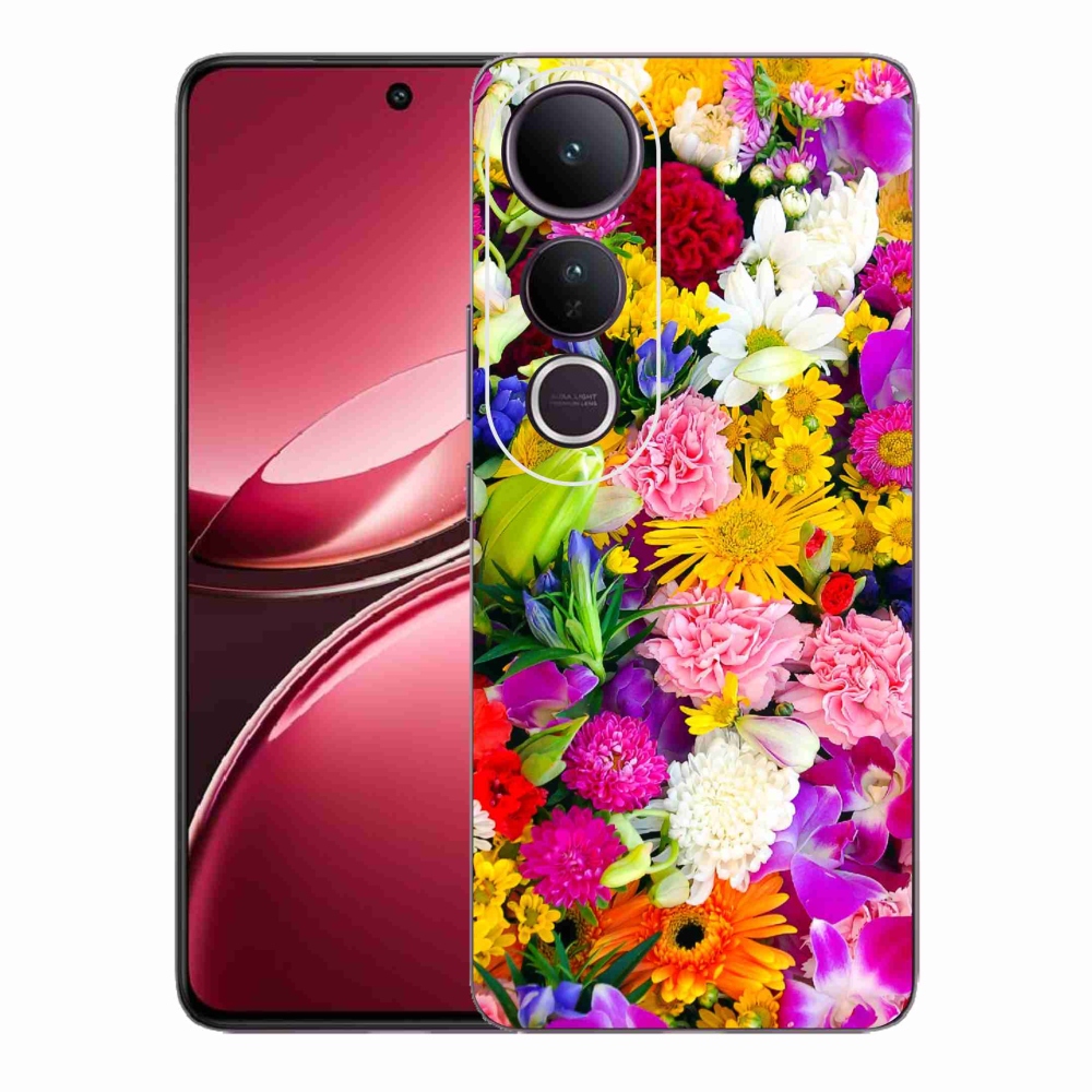 Gélový kryt mmCase na Vivo V50 Lite 4G/5G - kvety 12