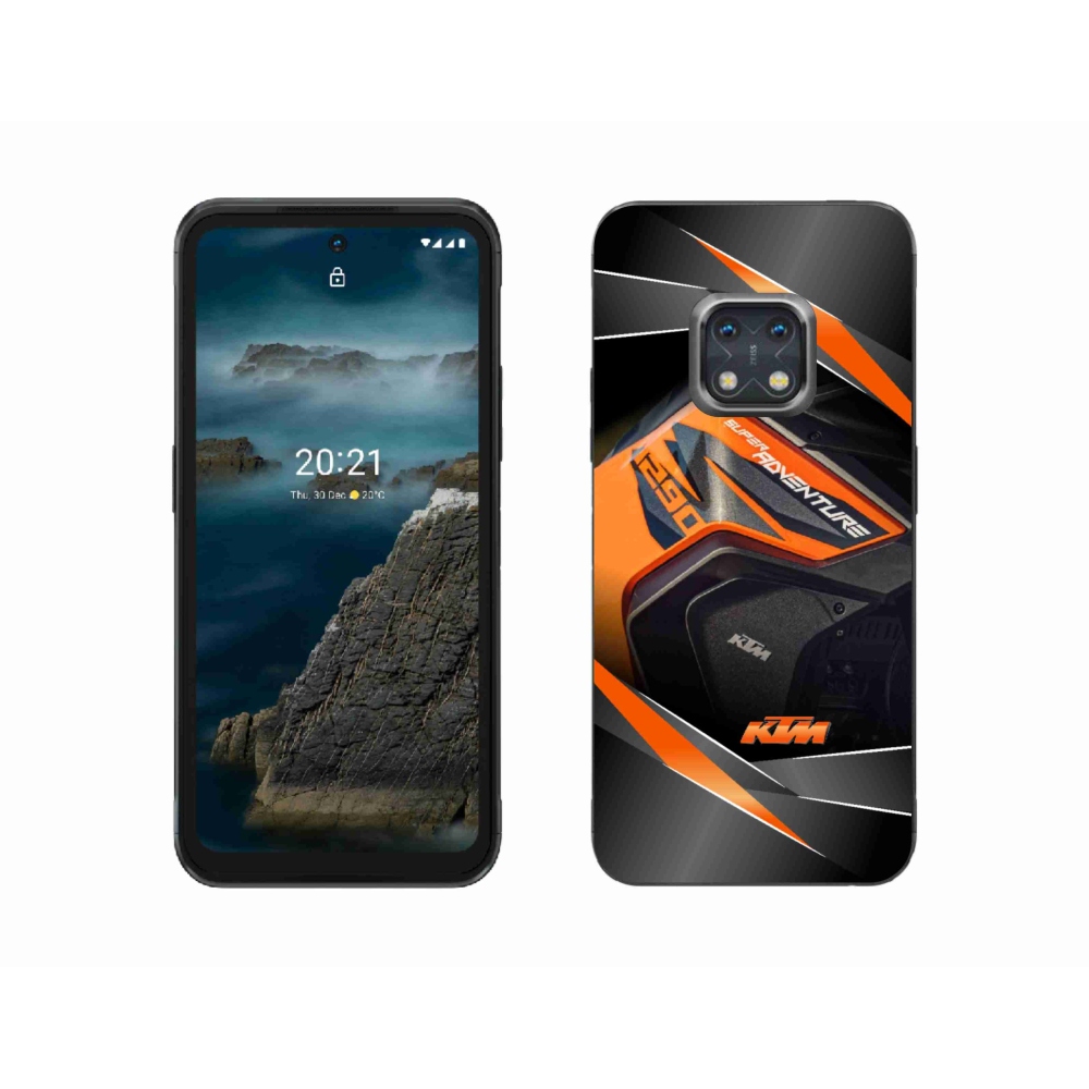 Gélový kryt mmCase na Nokia XR20 - motorka ktm