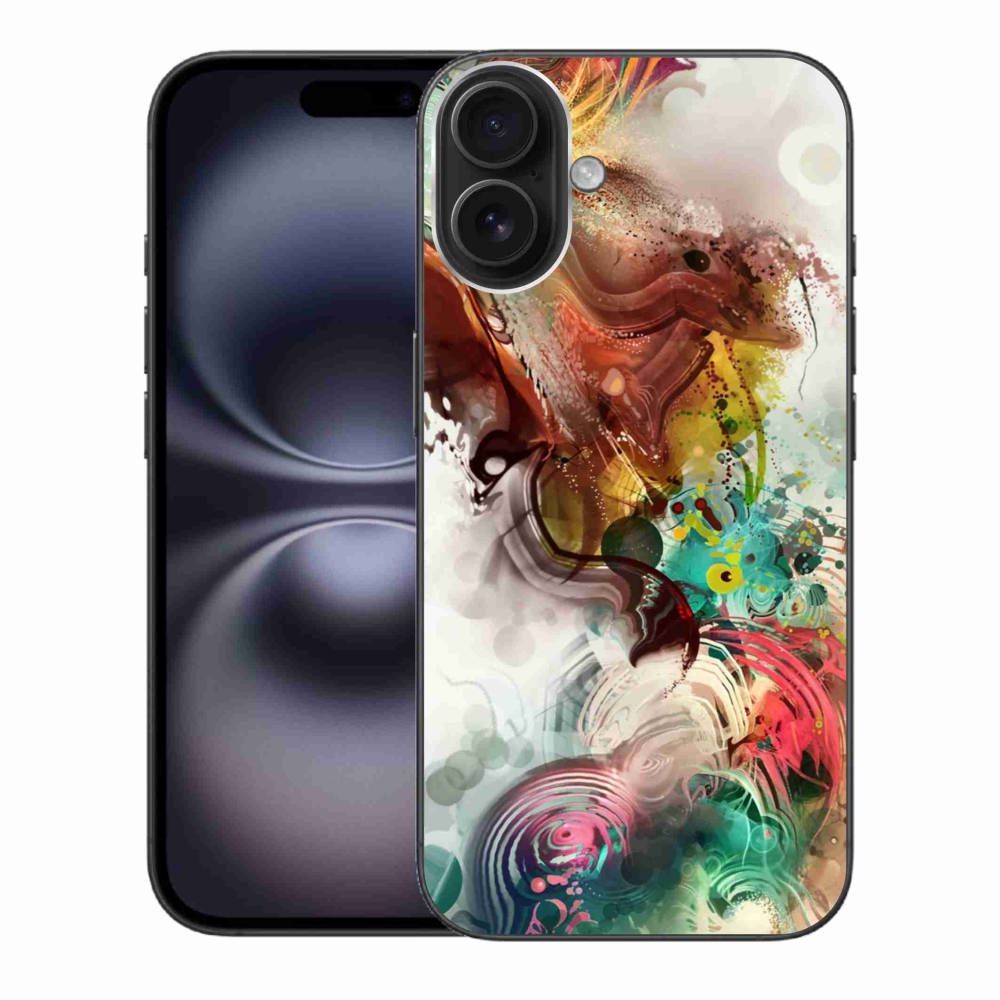 Gélový kryt mmCase na iPhone 16 Plus - abstrakt 1