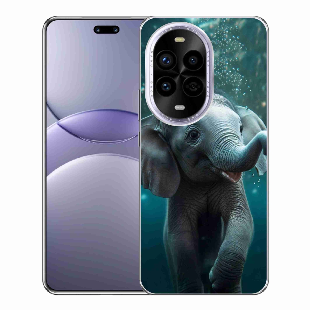 Gélový kryt mmCase na Huawei Nova 13 Pro 5G - sloník pod vodou