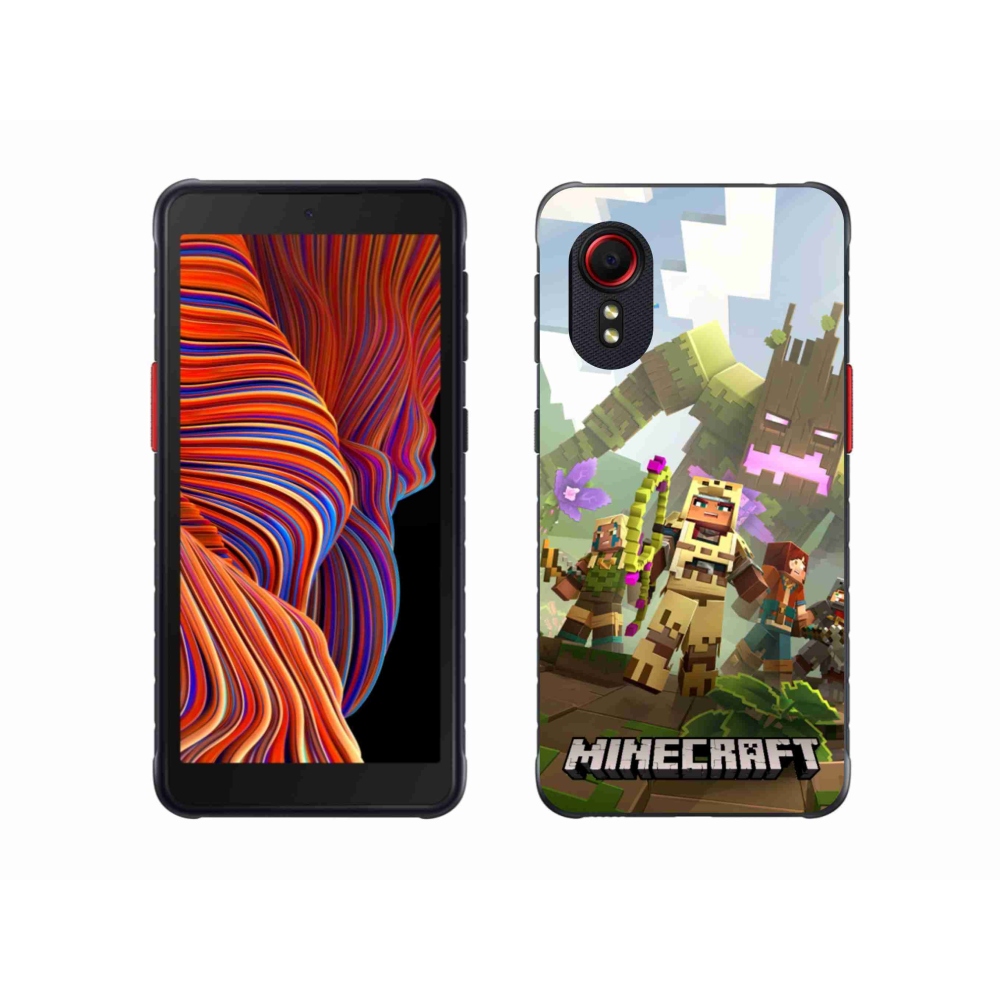 Gélový kryt mmCase na Samsung Galaxy Xcover 5 - minecraft 1