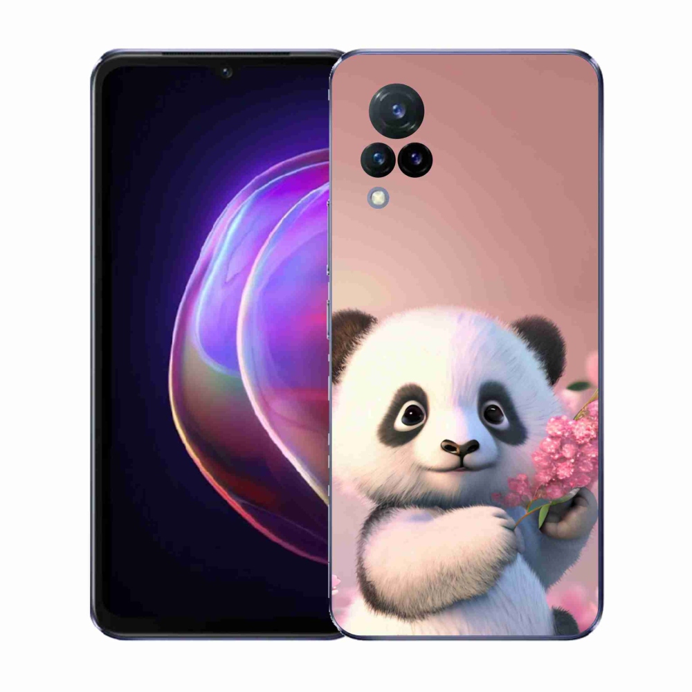 Gélový kryt mmCase na Vivo V21 4G/5G - roztomilá panda