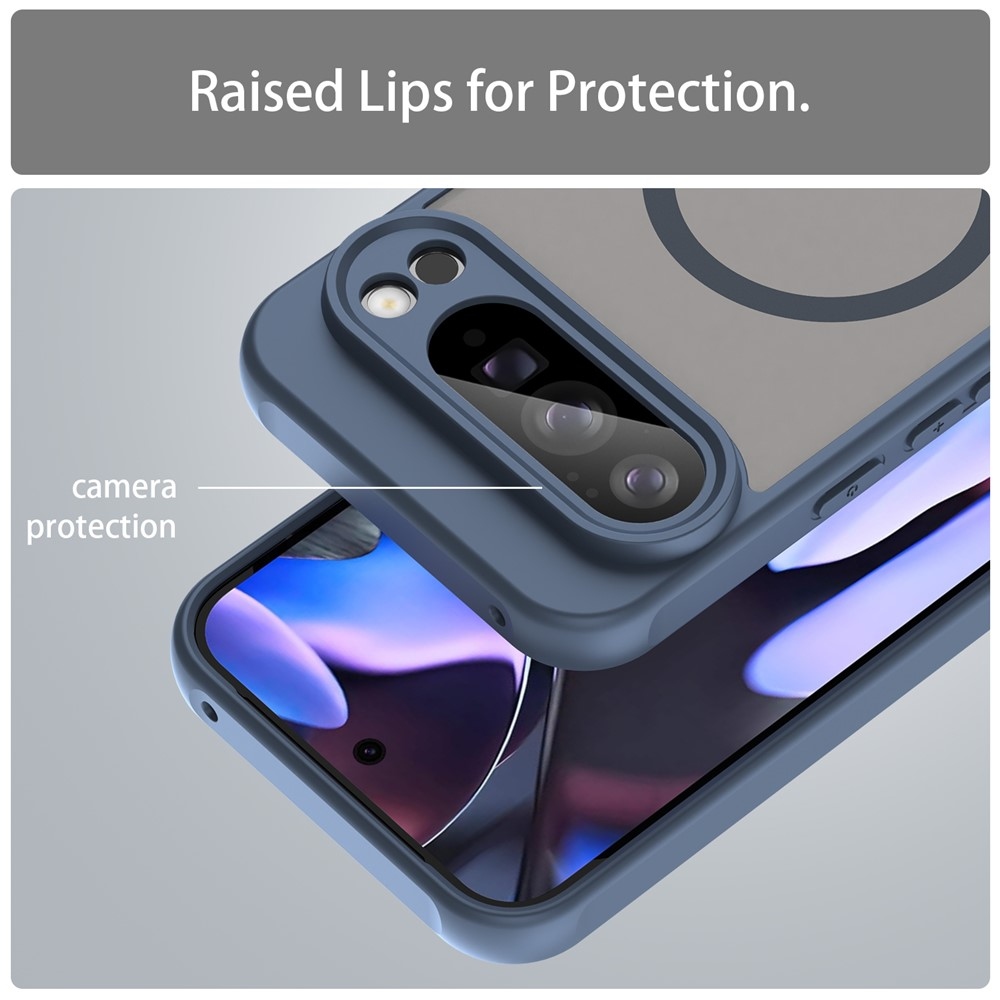 Case matný gélový obal s MagSafe na Google Pixel 10 Pro XL - modrý