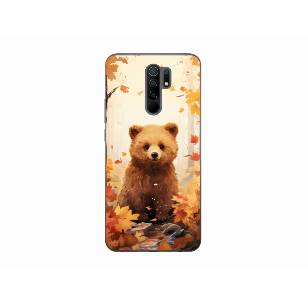 Gelový kryt mmCase na Xiaomi Redmi 9 - medvěd v lese