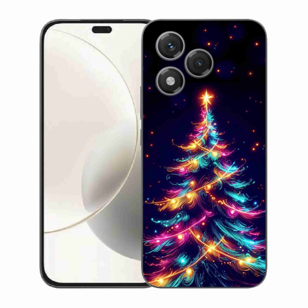 Gélový kryt mmCase na Honor 400 Lite - neónový vianočný stromček