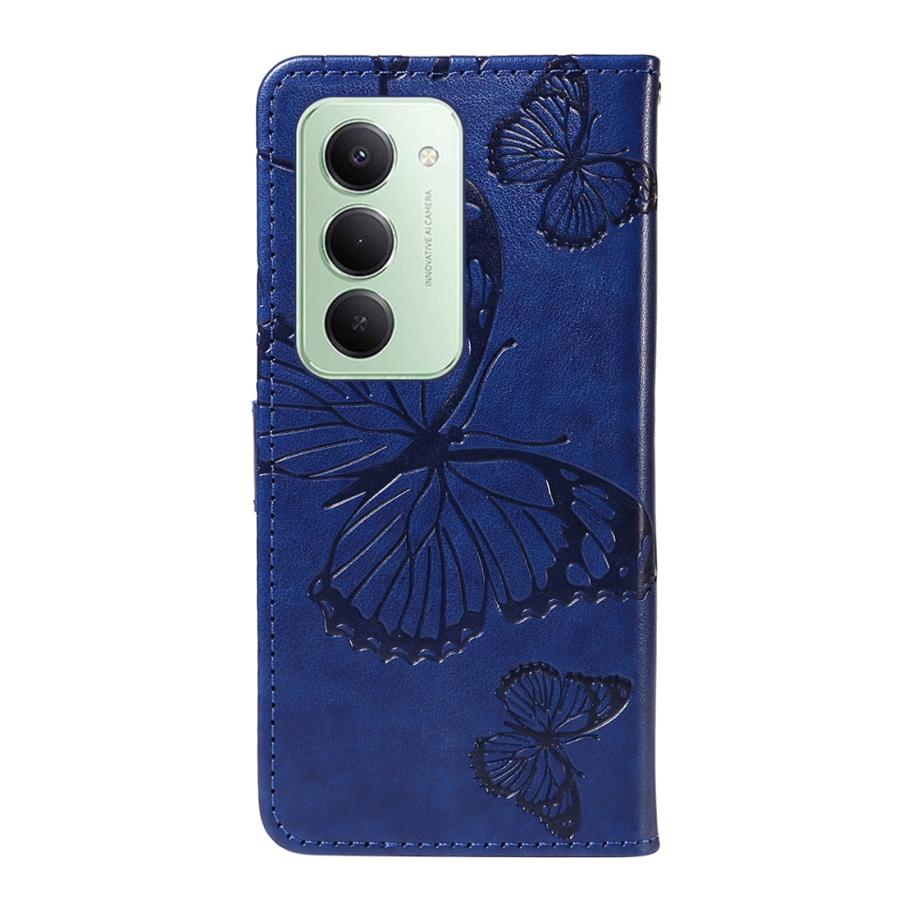 Big Butterfly knižkové púzdro na Xiaomi Redmi 15 4G (171mm) - modré