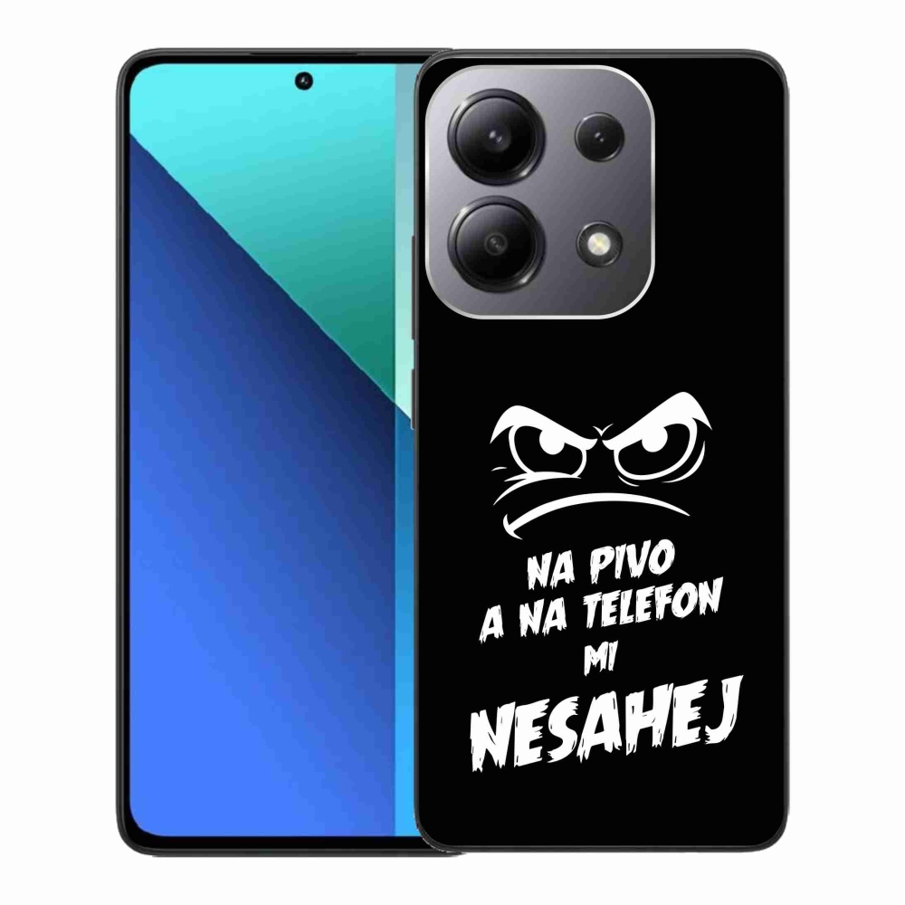 Gélový kryt mmCase na Xiaomi Redmi Note 13 - pivný motív 2 čierne pozadie