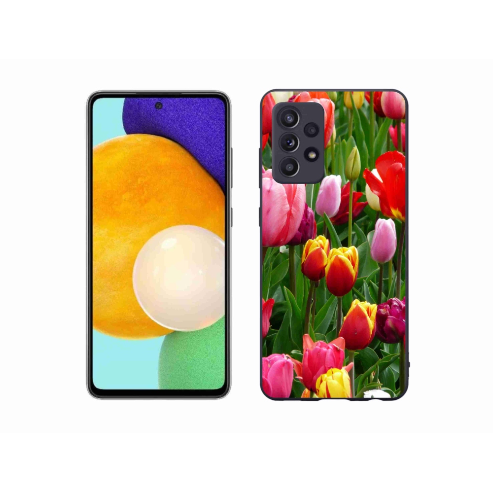 Gélový kryt mmCase na Samsung Galaxy A52s 5G - tulipány