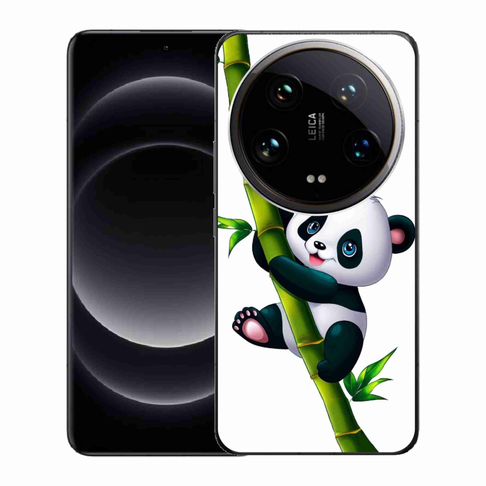 Gélový kryt mmCase na Xiaomi 14 Ultra - panda na bambuse
