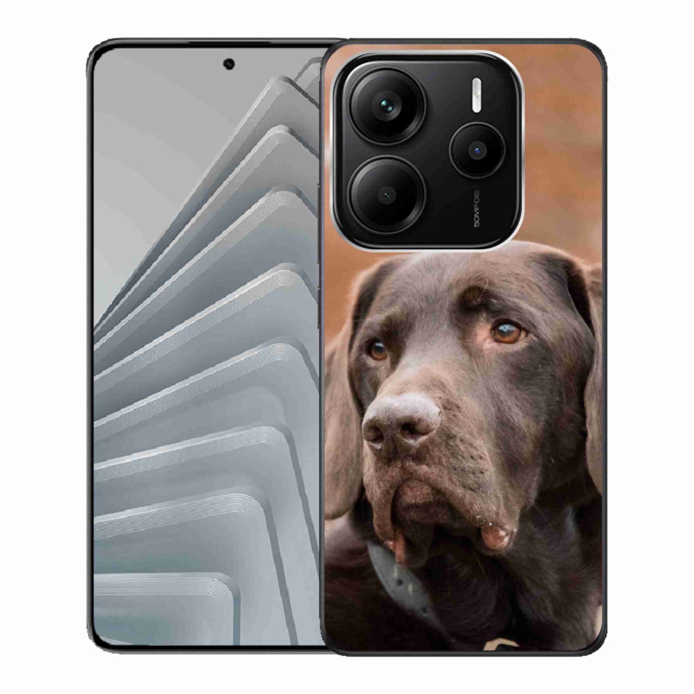 Gélový kryt mmCase na Xiaomi Redmi Note 14 5G - hnedý labrador