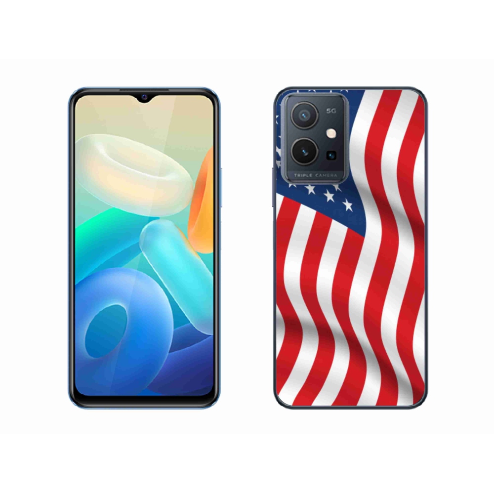 Gélový kryt mmCase na mobil Vivo Y55 5G - USA vlajka