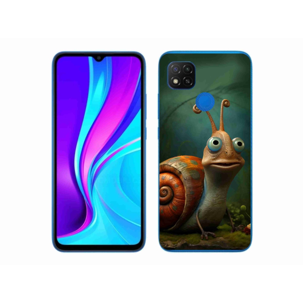 Gelový kryt mmCase na Xiaomi Redmi 9C - šnek