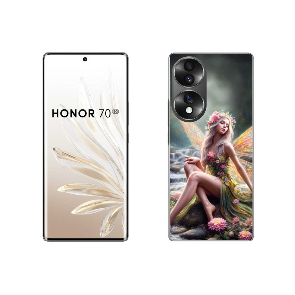 Gélový kryt mmCase na Honor 70 - motýlia žena 1