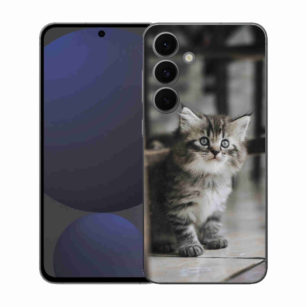 Gélový kryt mmCase na Samsung Galaxy S25 FE - mačiatko