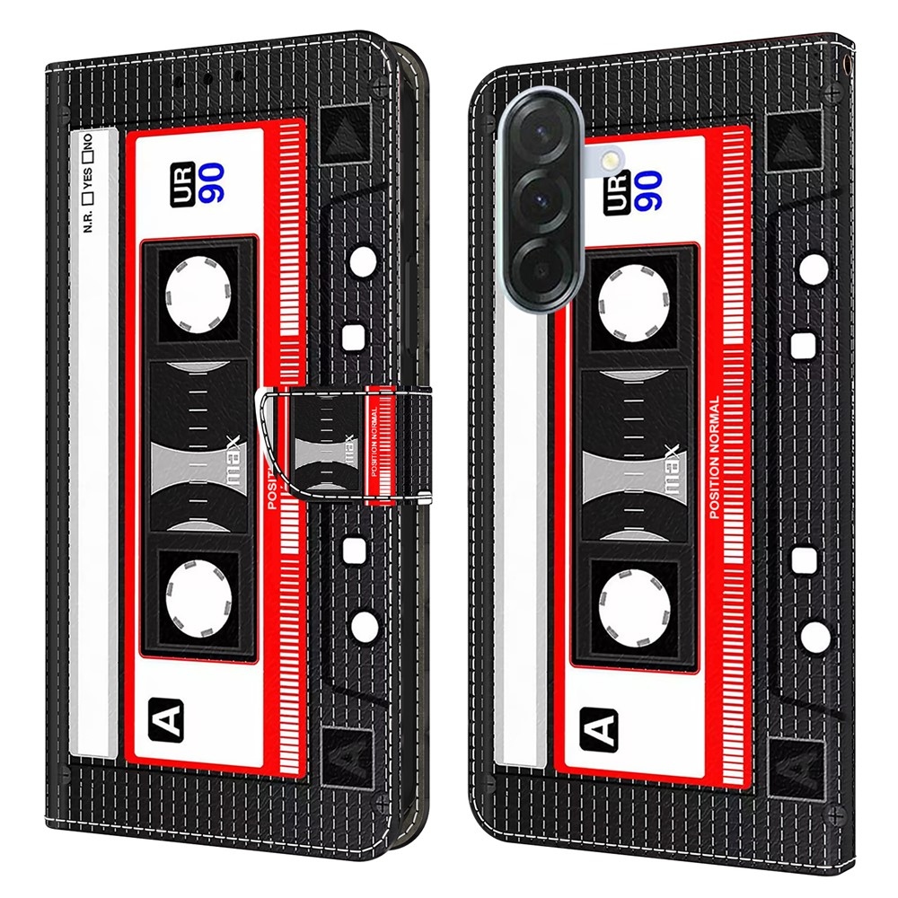 Fashion knižkové púzdro na Samsung Galaxy A16 4G/5G - audiokazeta