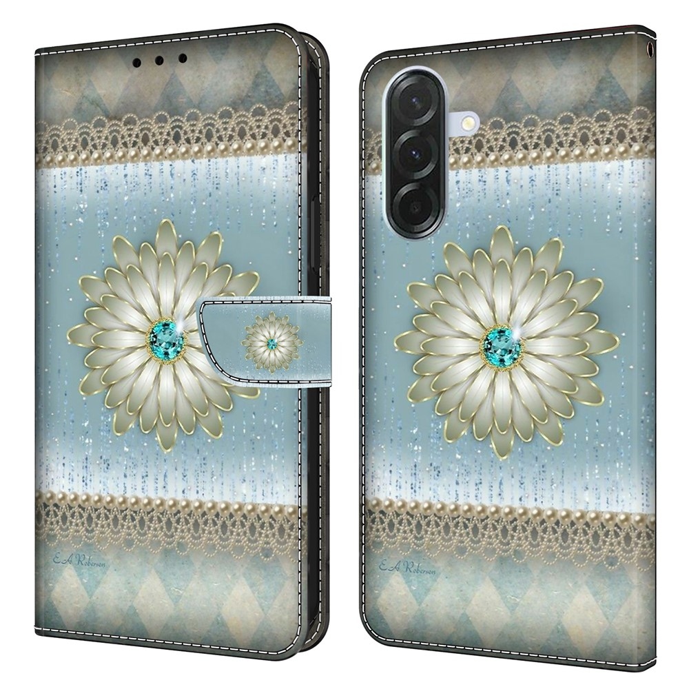 Fashion knižkové púzdro na Samsung Galaxy A16 4G/5G - diamantový kvet