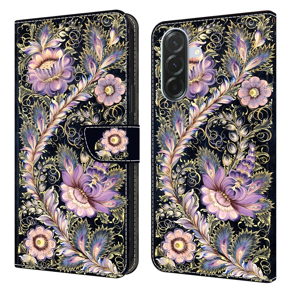 Fashion knižkové púzdro na Samsung Galaxy A16 4G/5G - kvety