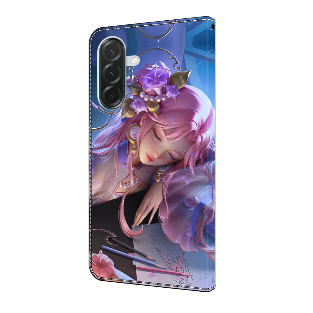 Fashion knižkové púzdro na Samsung Galaxy A16 4G/5G - spiace dievča