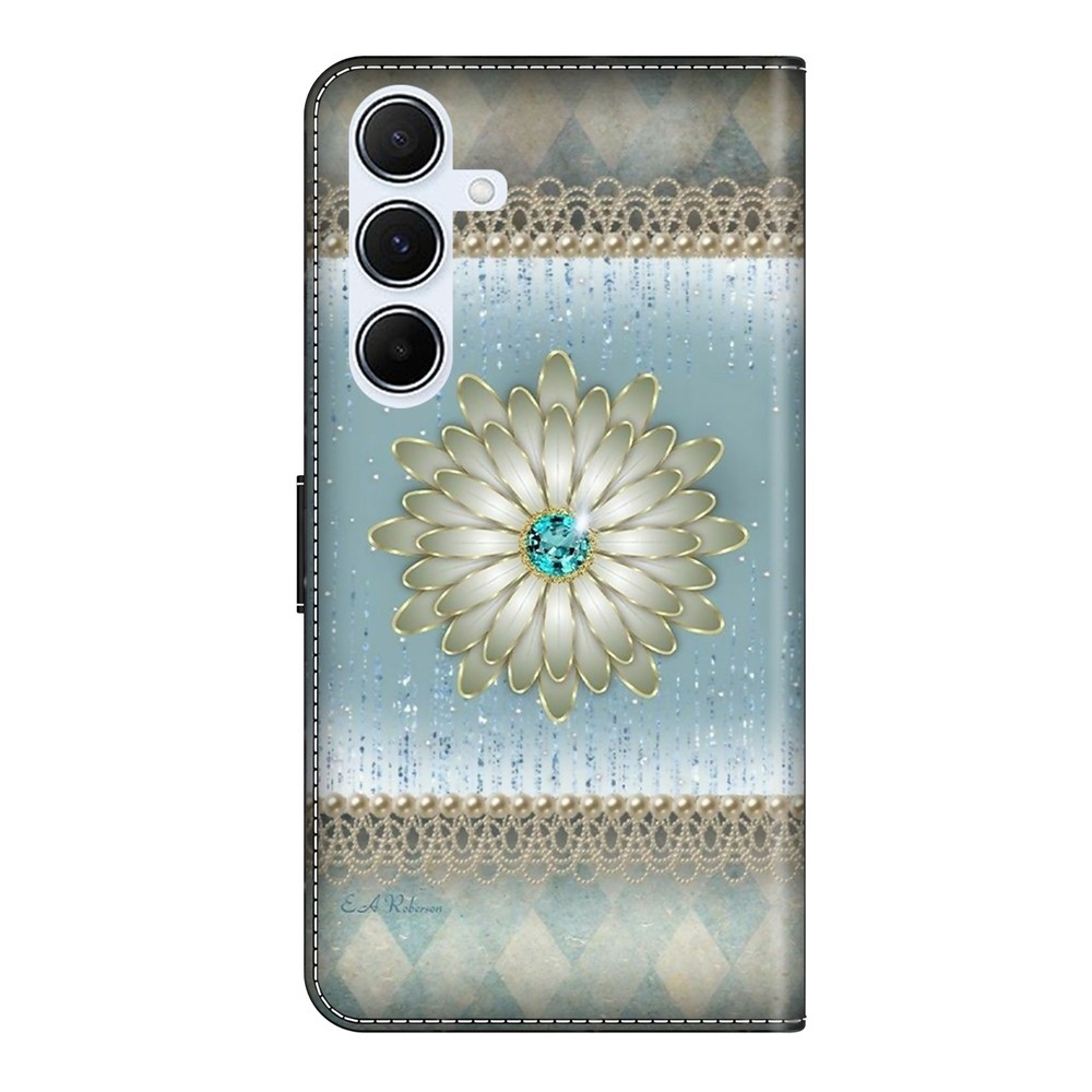 Fashion knižkové púzdro na Samsung Galaxy A26 5G - diamantový kvet