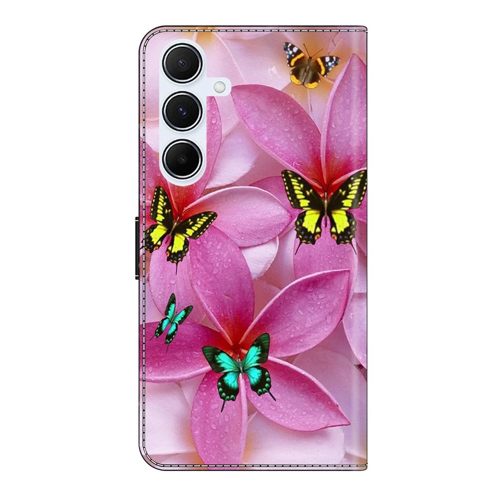 Fashion knižkové puzdro na Samsung Galaxy A26 5G - motýle a ružové kvety