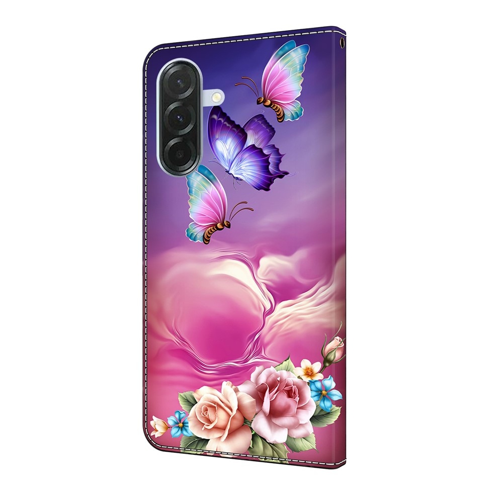 Fashion knižkové púzdro na Samsung Galaxy A36 5G - kvety a motýle