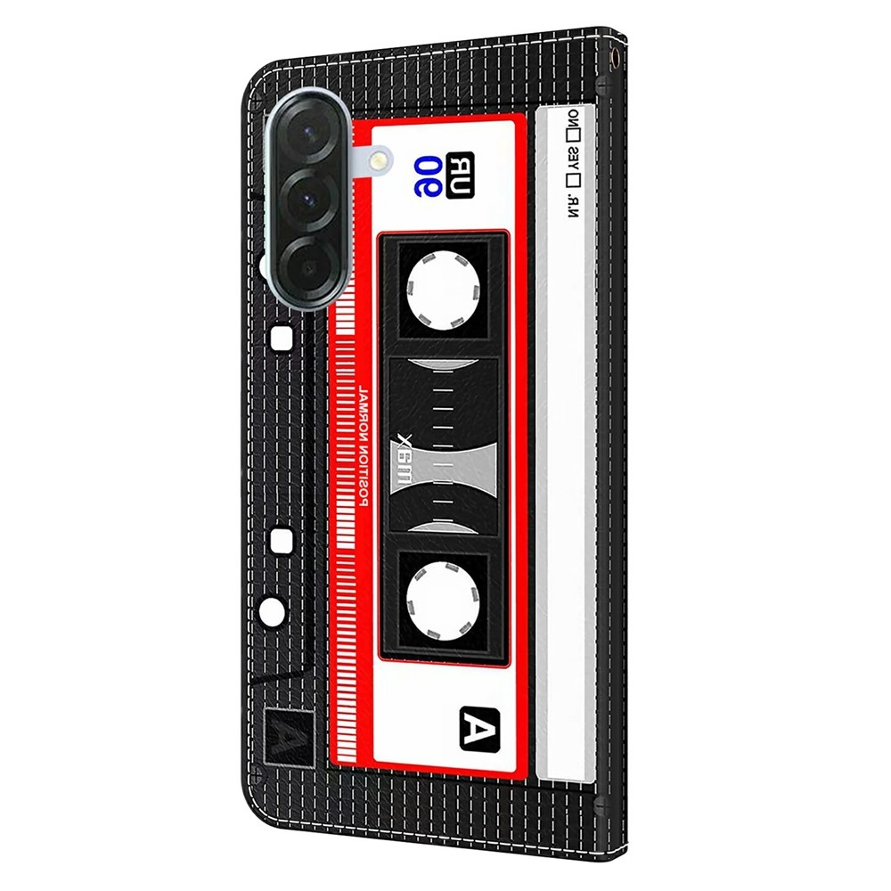 Fashion knižkové púzdro na Samsung Galaxy A37 5G - audiokazeta