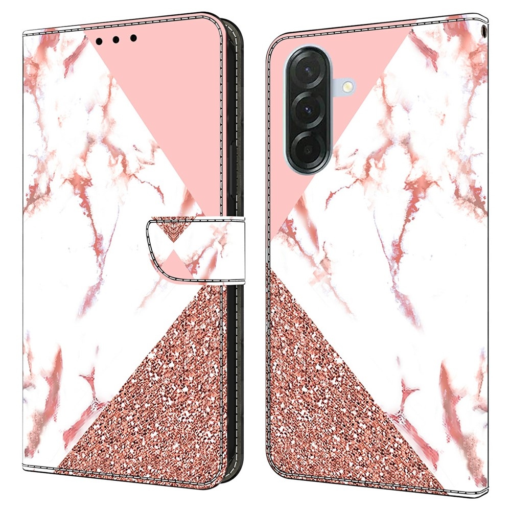 Fashion knižkové púzdro na Samsung Galaxy A37 5G - trojuholníkový vzor