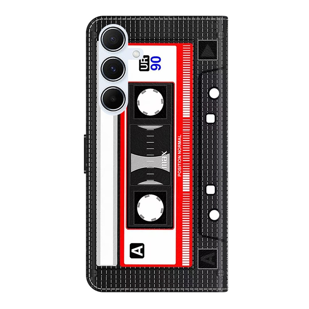 Fashion knižkové púzdro na Samsung Galaxy A56 5G - audiokazeta