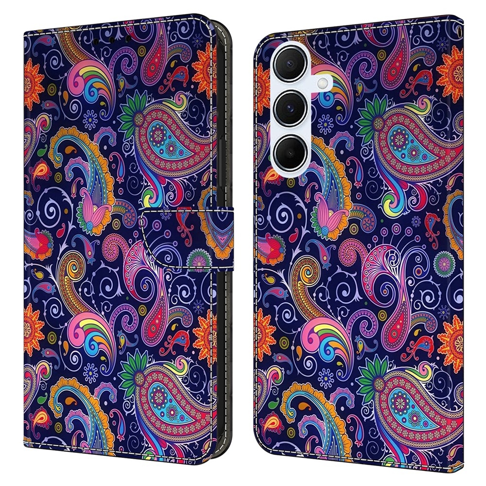 Fashion knižkové púzdro na Samsung Galaxy A56 5G - kašmírové vzory