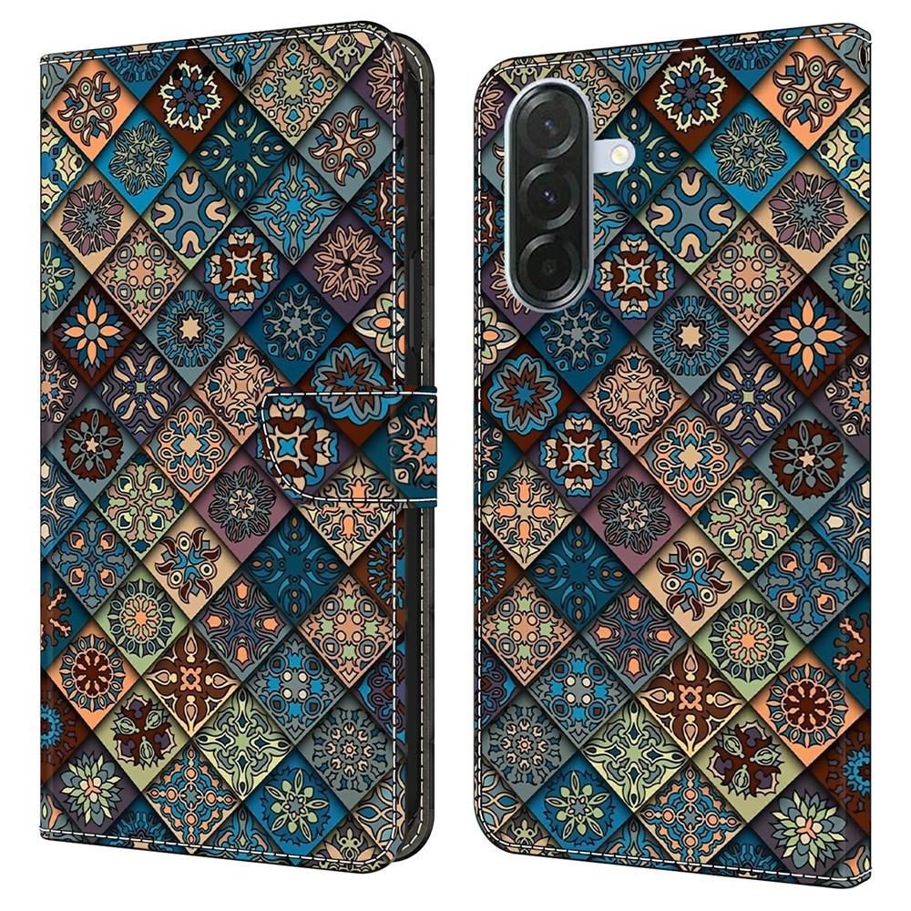 Fashion knižkové púzdro na Samsung Galaxy A57 5G - farebné vzory