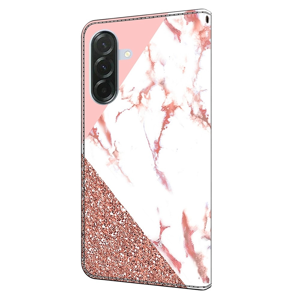 Fashion knižkové púzdro na Samsung Galaxy A57 5G - trojuholníkový vzor