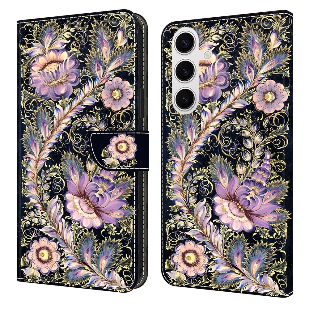 Fashion knižkové púzdro na Samsung Galaxy S26/S26 Pro - kvety