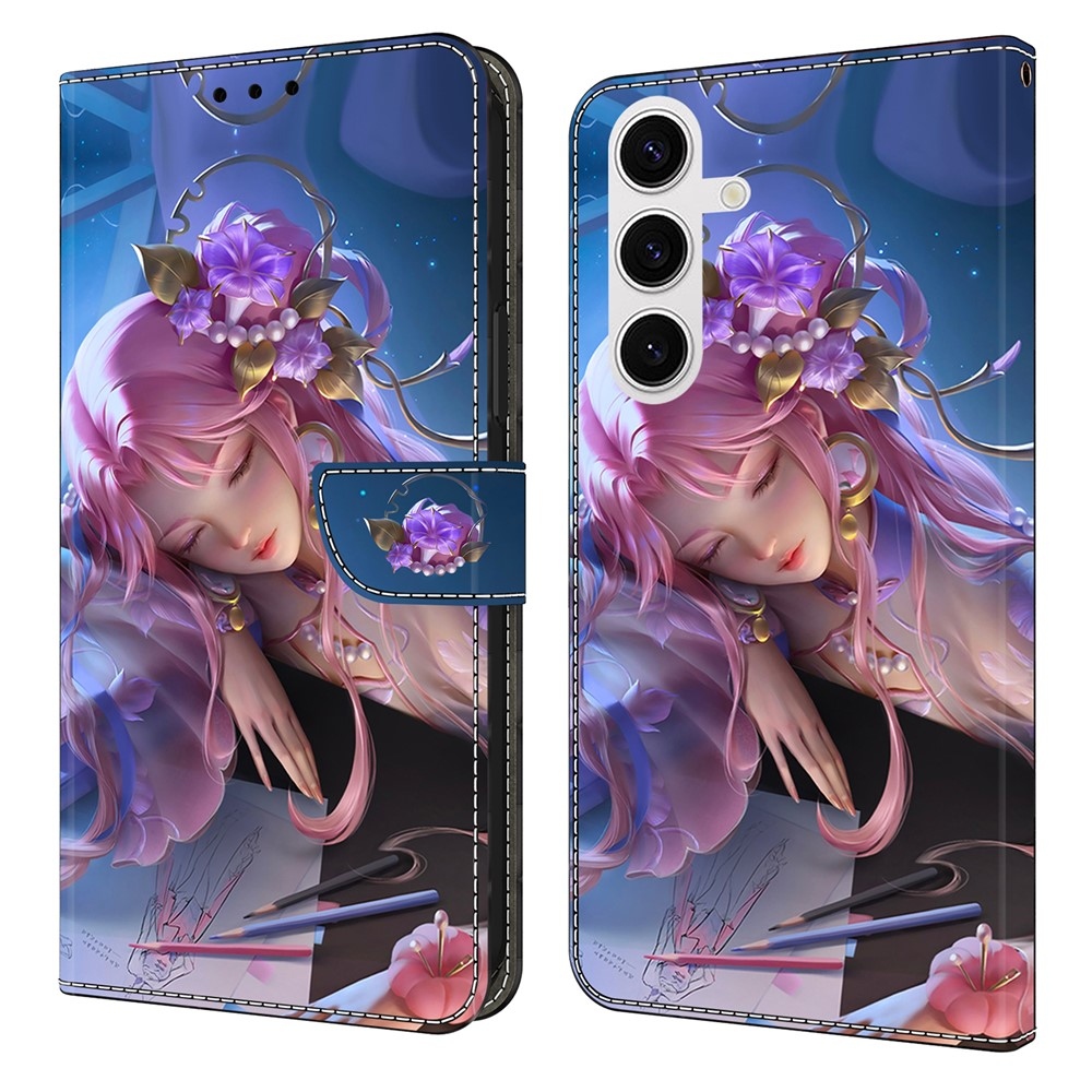 Fashion knižkové puzdro na Samsung Galaxy S26+ - spiace dievča