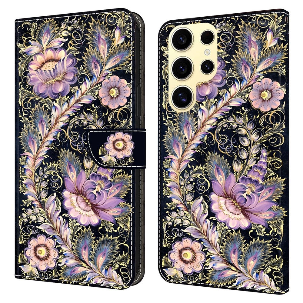 Fashion knižkové púzdro na Samsung Galaxy S26 Ultra - kvety