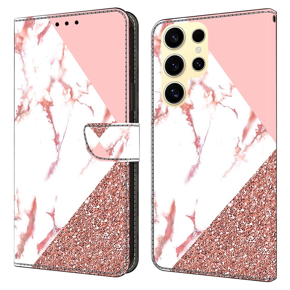 Fashion knižkové púzdro na Samsung Galaxy S26 Ultra - trojuholníkový vzor