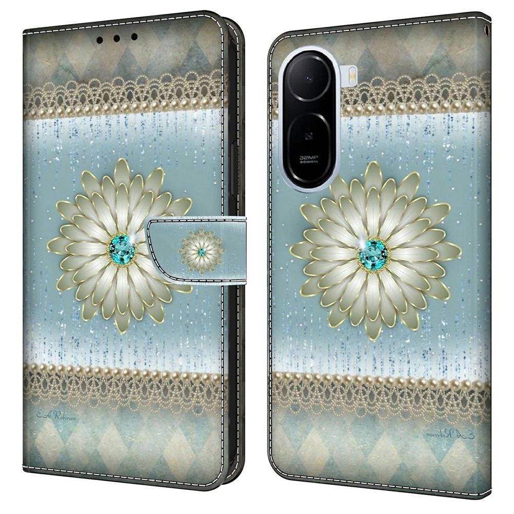 Fashion knižkové púzdro na Xiaomi Redmi A7 Pro - diamantový kvet