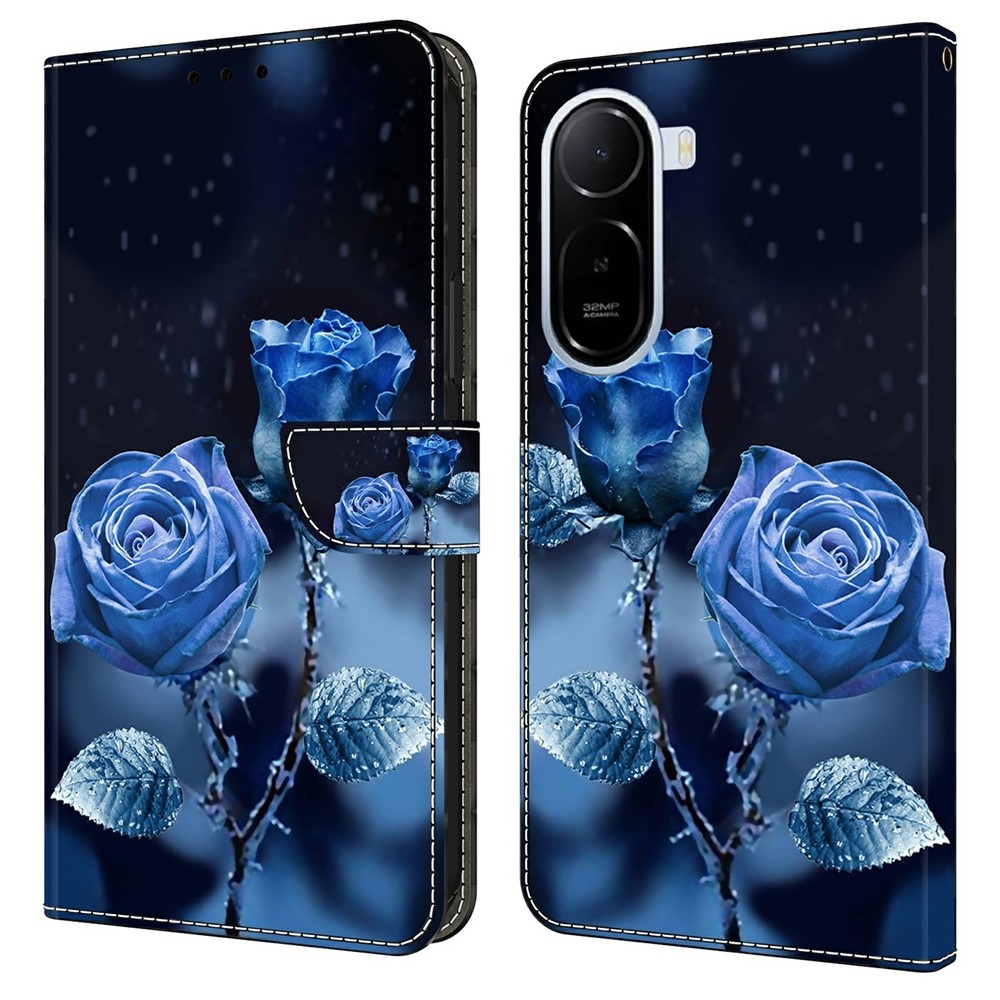 Fashion knižkové púzdro na Xiaomi Redmi A7 Pro - modré ruže