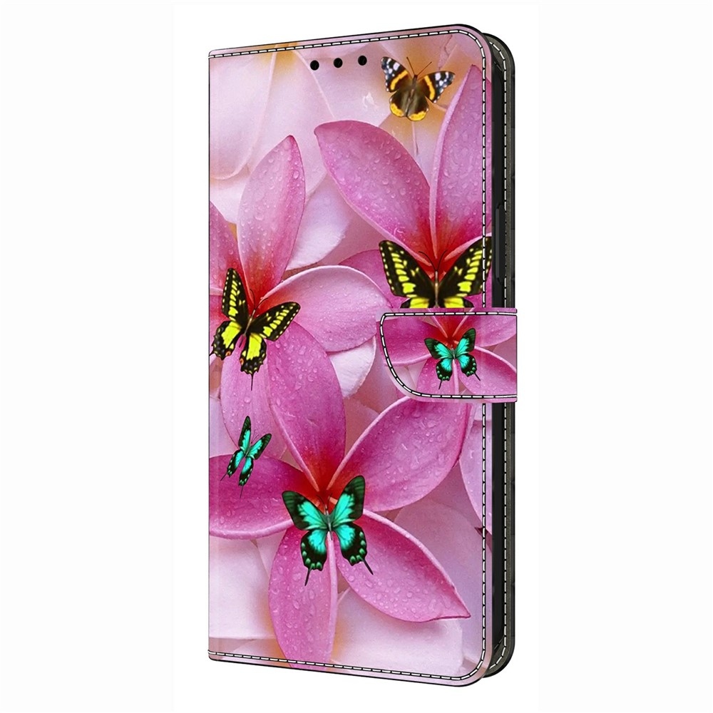 Fashion knižkové puzdro na Xiaomi Redmi A7 Pro - motýle a ružové kvety