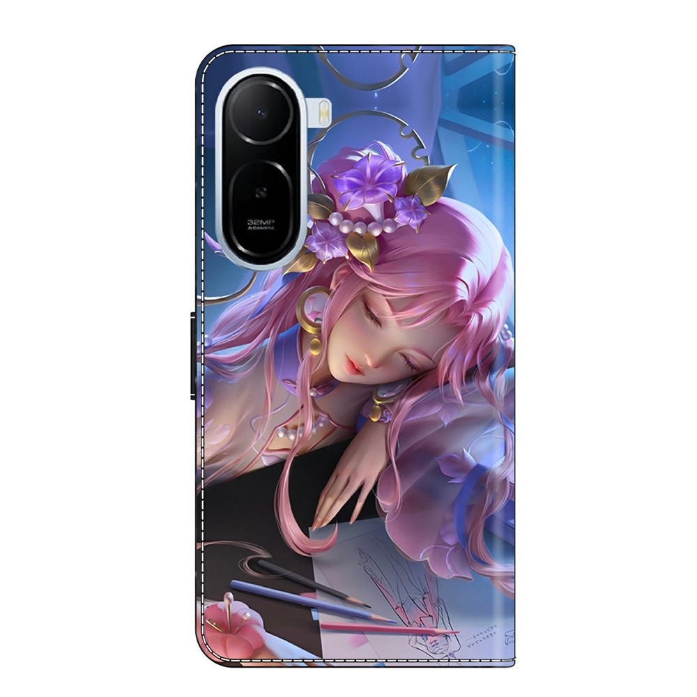 Fashion knižkové puzdro na Xiaomi Redmi A7 Pro - spiace dievča
