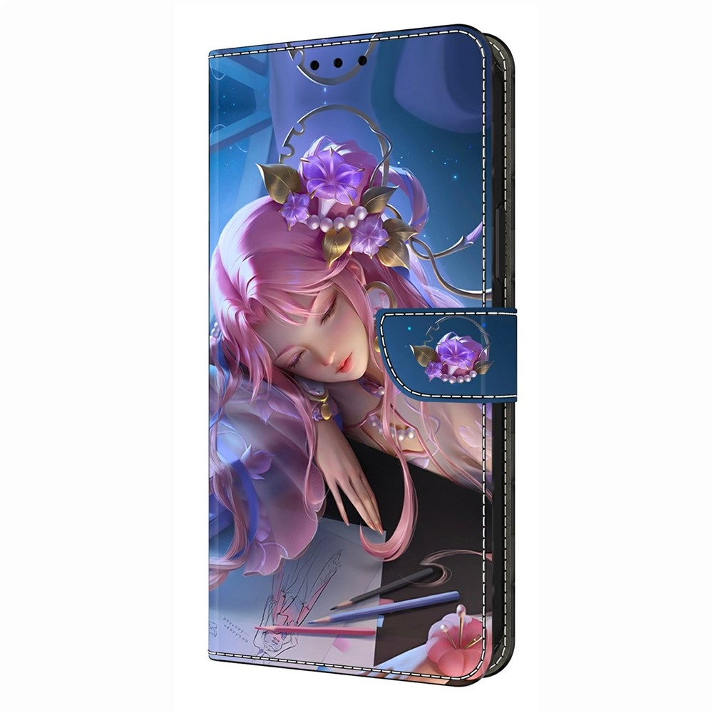 Fashion knižkové puzdro na Xiaomi Redmi A7 Pro - spiace dievča