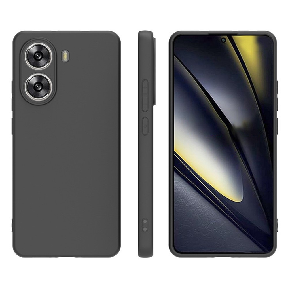 Matný gélový obal na Xiaomi Poco X7 Pro 5G - čierny