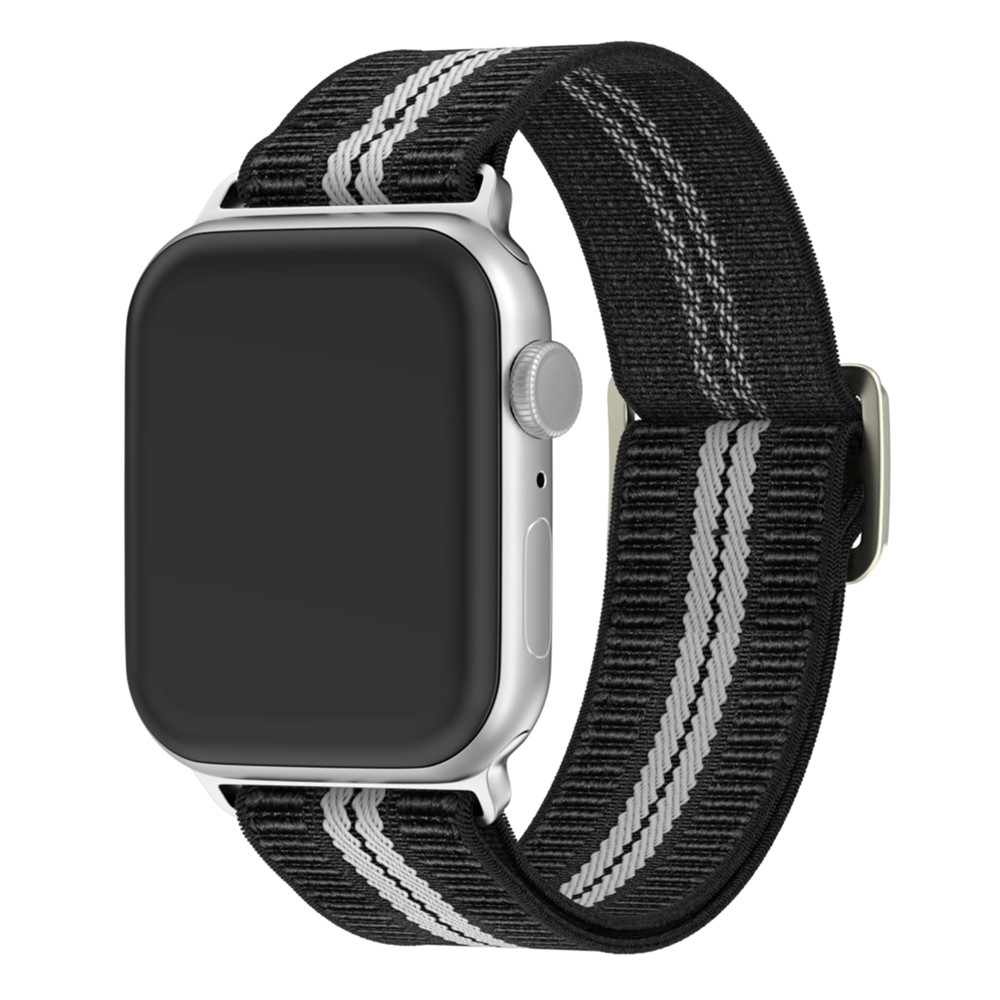 Fasten nylonový remienok na Apple Watch Ultra 4/3/2/1 49mm/12/11/10 46mm - čierny/biely