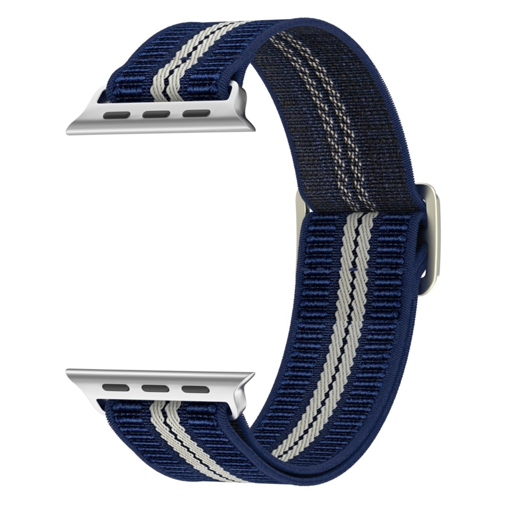 Fasten nylonový remienok na Apple Watch Ultra 4/3/2/1 49mm/12/11/10 46mm - modrý/biely