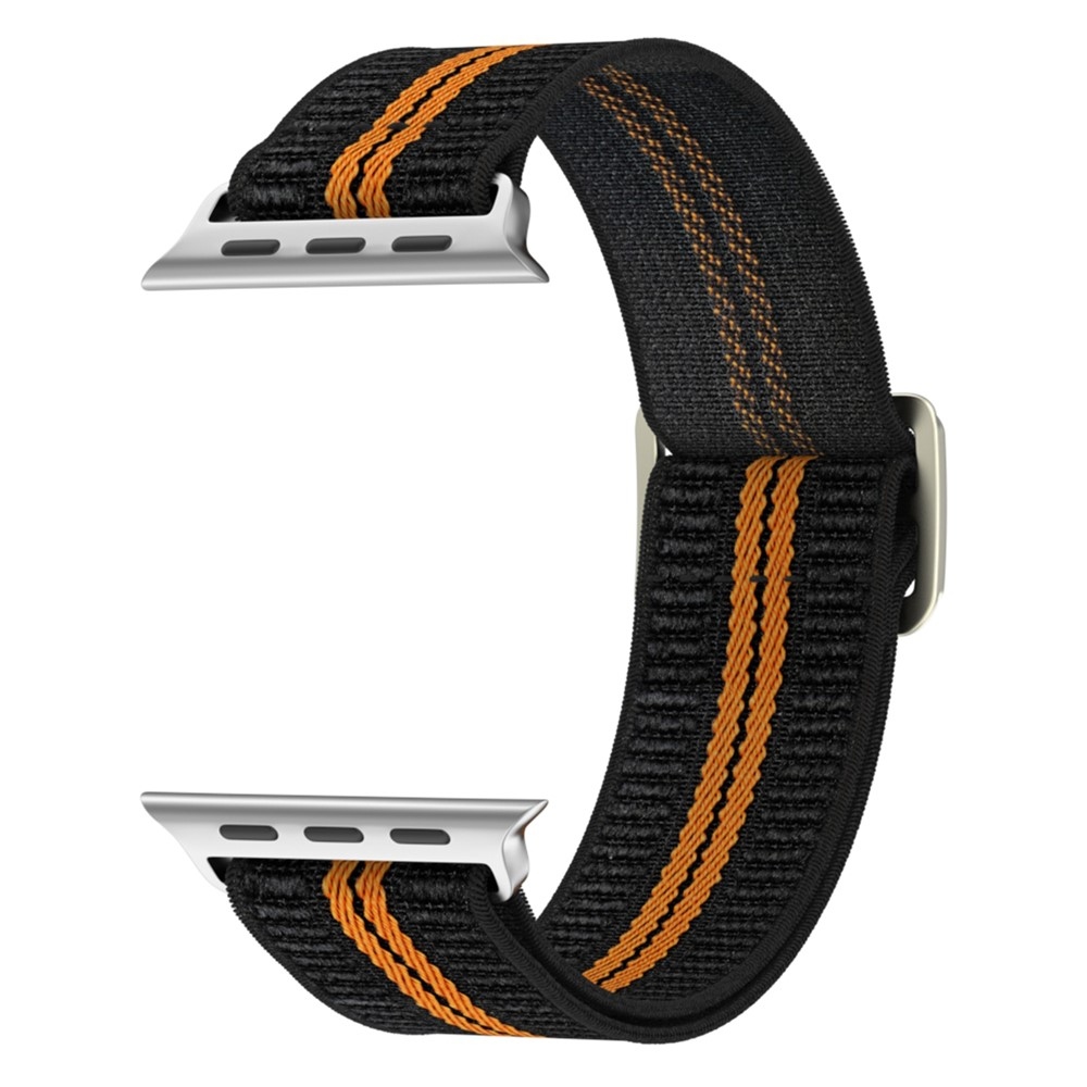 Fasten nylonový remienok na Apple Watch Ultra 4/3/2/1 49mm/12/11/10 46mm - oranžový/čierny