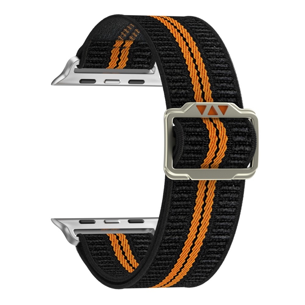 Fasten nylonový remienok na Apple Watch Ultra 4/3/2/1 49mm/12/11/10 46mm - oranžový/čierny