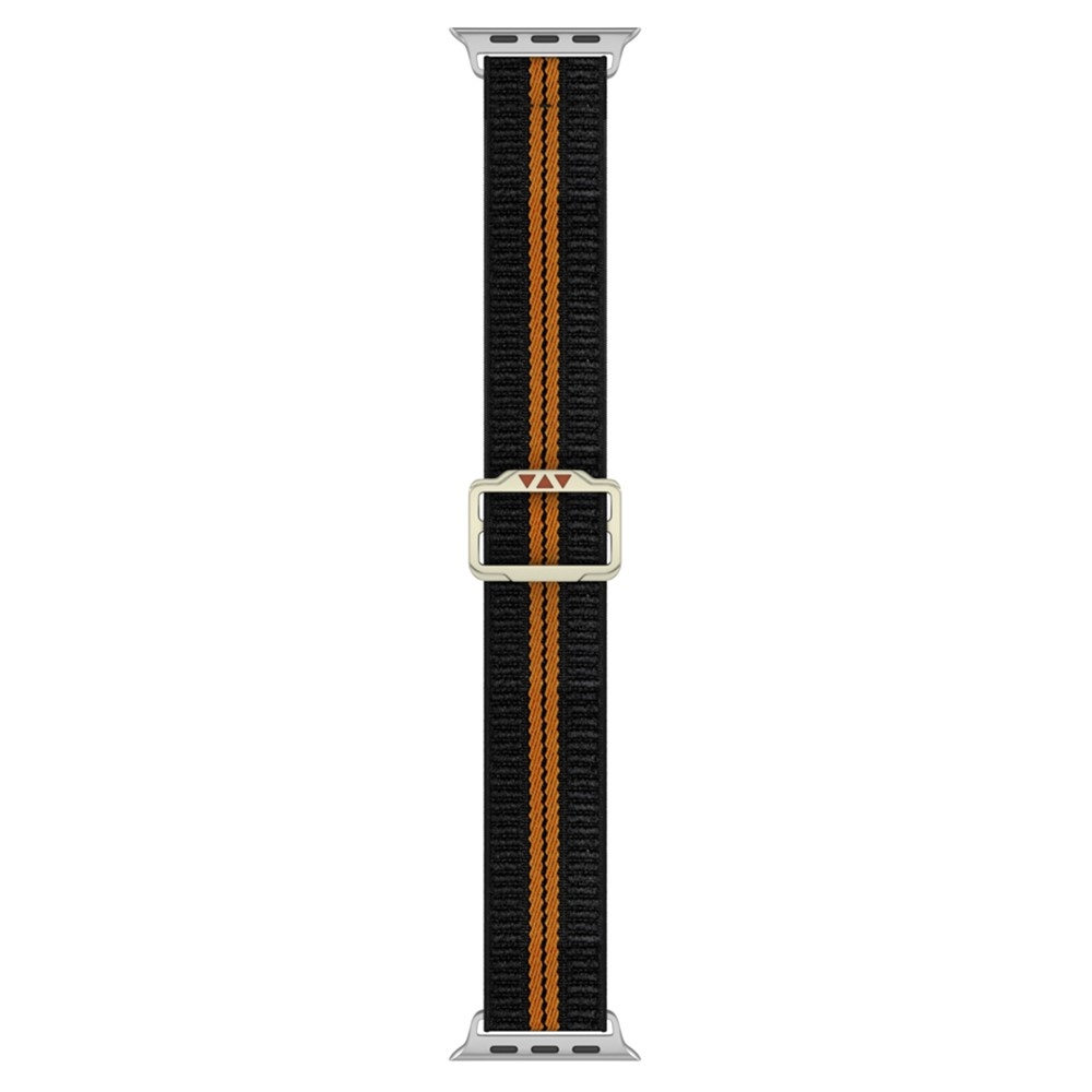 Fasten nylonový remienok na Apple Watch Ultra 4/3/2/1 49mm/12/11/10 46mm - oranžový/čierny