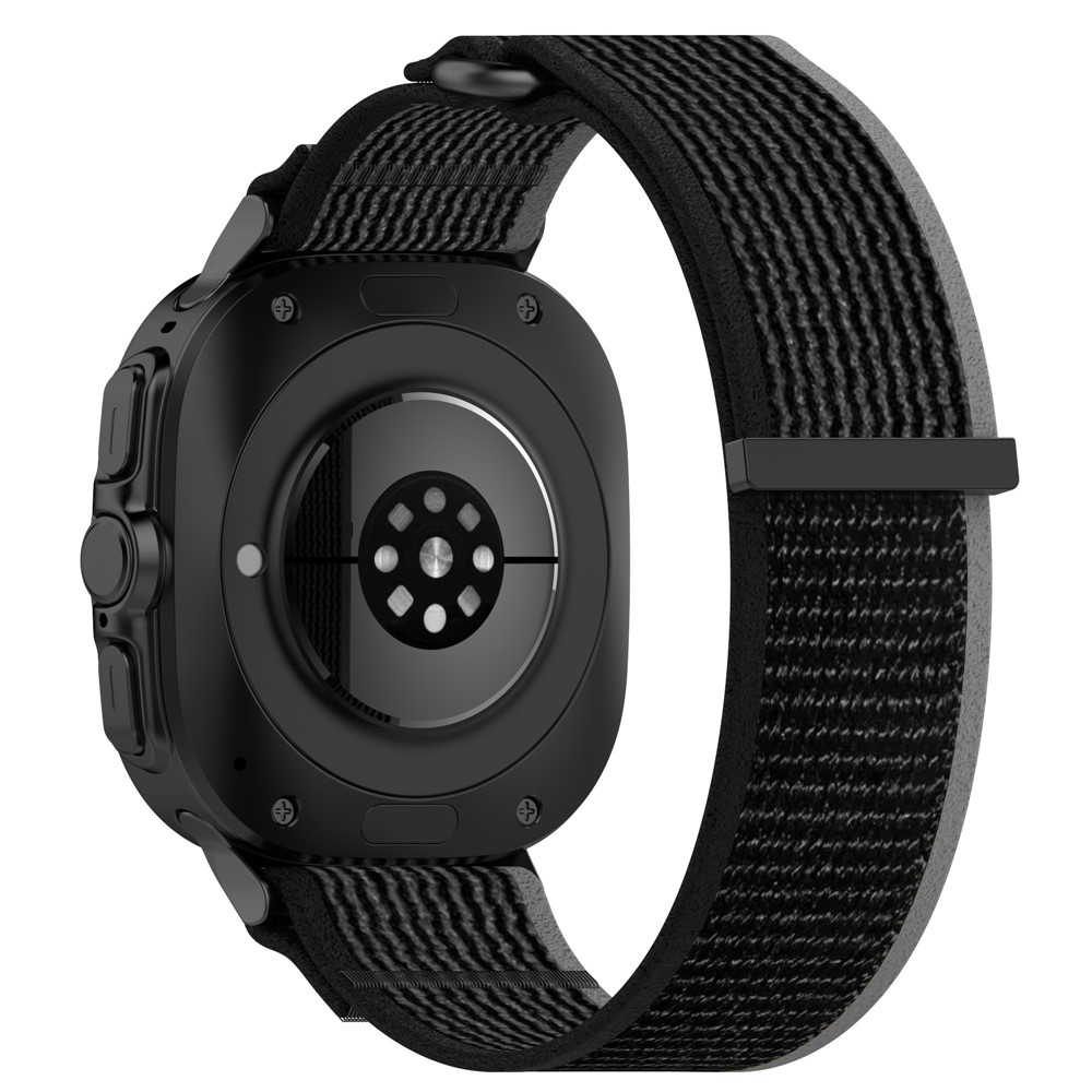 Fasten nylonový remienok na Samsung Galaxy Watch Ultra (2025) 47mm - čierny / sivý